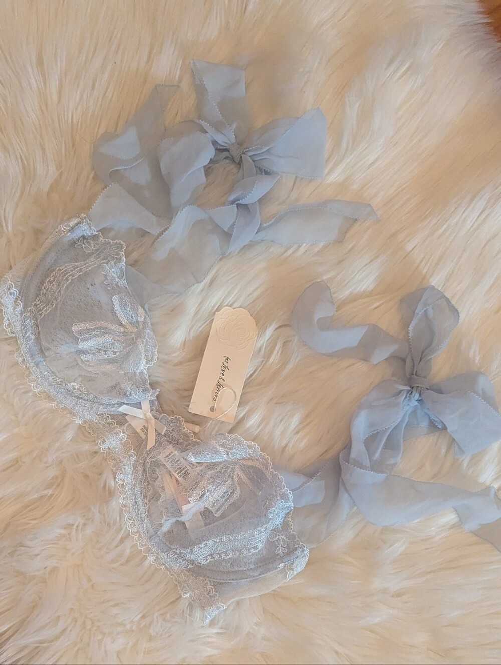 For Love And Lemons Blaire Underwire Bow Bra 34D